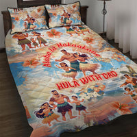 Hawaii Father's Day Quilt Bed Set Hula With Dad DT02 Art - Polynesian Pride
