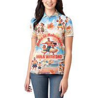 Hawaii Father's Day Women Polo Shirt Hula With Dad DT02 - Polynesian Pride