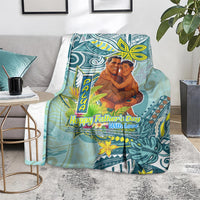Palau Father's Day Polynesia Blanket Dad and Son