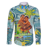 Palau Father's Day Polynesia Family Matching Short Sleeve Bodycon Dress and Hawaiian Shirt Dad and Son