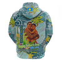 Palau Father's Day Polynesia Hoodie Dad and Son