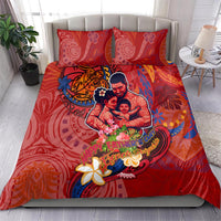 Happy Father's Day French Polynesia Bedding Set Family Turtle Hibiscus DT02 - Polynesian Pride