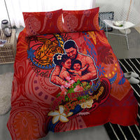 Happy Father's Day French Polynesia Bedding Set Family Turtle Hibiscus DT02 - Polynesian Pride
