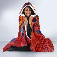 Happy Father's Day French Polynesia Hooded Blanket Family Turtle Hibiscus DT02 - Polynesian Pride