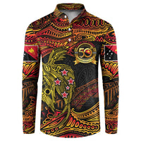 Papua New Guinea 50th Independence Day Button Sweatshirt Culture Spirit and Sovereignty DT02 Art - Polynesian Pride
