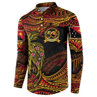 Papua New Guinea 50th Independence Day Button Sweatshirt Culture Spirit and Sovereignty DT02 - Polynesian Pride