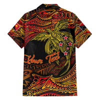 Papua New Guinea 50th Independence Day Family Matching Off The Shoulder Long Sleeve Dress and Hawaiian Shirt Culture Spirit and Sovereignty