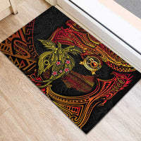 Papua New Guinea 50th Independence Day Rubber Doormat Culture Spirit and Sovereignty