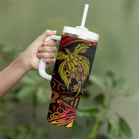 Papua New Guinea 50th Independence Day Tumbler With Handle Culture Spirit and Sovereignty