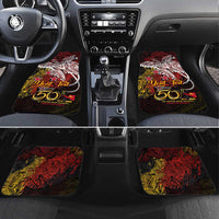 PNG 1975 - 2025 Car Mats Papua New Guinea 50th Independence Anniversary DT02 Set 4pcs Art - Polynesian Pride