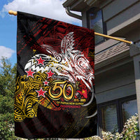 PNG 1975 - 2025 Garden Flag Papua New Guinea 50th Independence Anniversary