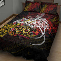 PNG 1975 - 2025 Quilt Bed Set Papua New Guinea 50th Independence Anniversary