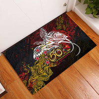 PNG 1975 - 2025 Rubber Doormat Papua New Guinea 50th Independence Anniversary DT02 - Polynesian Pride