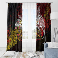 PNG 1975 - 2025 Window Curtain Papua New Guinea 50th Independence Anniversary