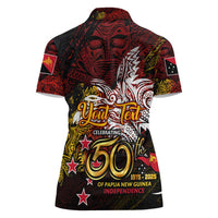 PNG 1975 - 2025 Women Polo Shirt Papua New Guinea 50th Independence Anniversary