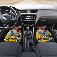 Papua New Guinea 50th Independence Day Car Mats Celebrate Our History, Inspire Our Future DT02 Set 2pcs - Front Art - Polynesian Pride