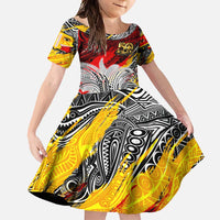 Papua New Guinea 50th Independence Day Family Matching Tank Maxi Dress and Hawaiian Shirt Celebrate Our History, Inspire Our Future