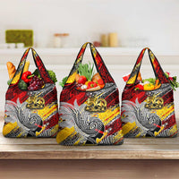 Papua New Guinea 50th Independence Day Grocery Bag Celebrate Our History, Inspire Our Future DT02 3-pack One Size Art - Polynesian Pride