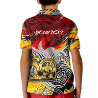 Papua New Guinea 50th Independence Day Kid Polo Shirt Celebrate Our History, Inspire Our Future