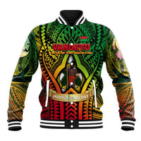 Vanuatu 45th Independence Anniversary Baseball Jacket Embracing Our Traditions Shaping Our Future DT02 Unisex Art - Polynesian Pride