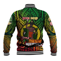 Vanuatu 45th Independence Anniversary Baseball Jacket Embracing Our Traditions Shaping Our Future DT02 - Polynesian Pride