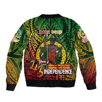 Vanuatu 45th Independence Anniversary Bomber Jacket Embracing Our Traditions Shaping Our Future
