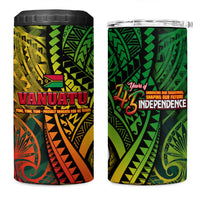 Vanuatu 45th Independence Anniversary 4 in 1 Can Cooler Tumbler Embracing Our Traditions Shaping Our Future DT02 One Size: 16 oz Art - Polynesian Pride