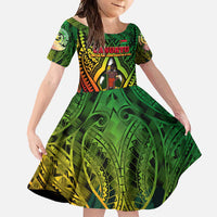 Vanuatu 45th Independence Anniversary Family Matching Summer Maxi Dress and Hawaiian Shirt Embracing Our Traditions Shaping Our Future