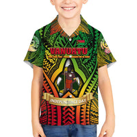 Vanuatu 45th Independence Anniversary Hawaiian Shirt Embracing Our Traditions Shaping Our Future DT02 - Polynesian Pride