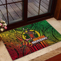 Vanuatu 45th Independence Anniversary Rubber Doormat Embracing Our Traditions Shaping Our Future DT02 - Polynesian Pride