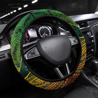 Vanuatu 45th Independence Anniversary Steering Wheel Cover Embracing Our Traditions Shaping Our Future DT02 Universal Fit Art - Polynesian Pride