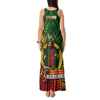 Vanuatu 45th Independence Anniversary Tank Maxi Dress Embracing Our Traditions Shaping Our Future DT02 - Polynesian Pride