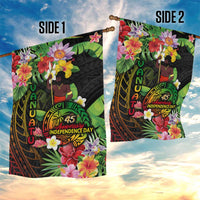 45th Anniversary of Freedom Vanuatu Garden Flag Island Pride Cultural Power Pacific Unity
