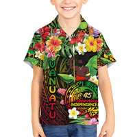 45th Anniversary of Freedom Vanuatu Kid Hawaiian Shirt Island Pride Cultural Power Pacific Unity
