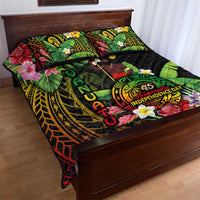 45th Anniversary of Freedom Vanuatu Quilt Bed Set Island Pride Cultural Power Pacific Unity
