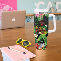45th Anniversary of Freedom Vanuatu Tumbler With Handle Island Pride Cultural Power Pacific Unity