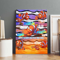 The Ocean Best Dad Canvas Wall Art Like Marlin Happy Fathers Day To a True Hero DT02 - Polynesian Pride