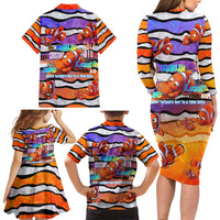 The Ocean Best Dad Family Matching Long Sleeve Bodycon Dress and Hawaiian Shirt Like Marlin Happy Fathers Day To a True Hero - Polynesian Pride