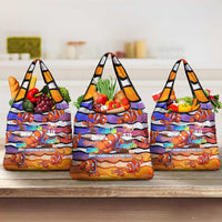 The Ocean Best Dad Grocery Bag Like Marlin Happy Fathers Day To a True Hero DT02 3-pack One Size Art - Polynesian Pride