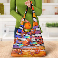 The Ocean Best Dad Grocery Bag Like Marlin Happy Fathers Day To a True Hero DT02 - Polynesian Pride