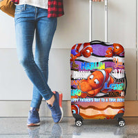 The Ocean Best Dad Luggage Cover Like Marlin Happy Fathers Day To a True Hero - Polynesian Pride