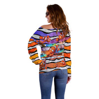 The Ocean Best Dad Off Shoulder Sweater Like Marlin Happy Fathers Day To a True Hero - Polynesian Pride