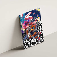 Kiwi New Zealand Rugby Canvas Wall Art Kiwis Mascot Tropical Pattern