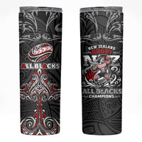 All Black NZL Rugby Champions Skinny Tumbler Maori Warrior