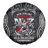 All Black NZL Rugby Champions Spare Tire Cover Maori Warrior