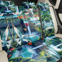 Wailua Falls Hawaii Back Car Seat Cover Kauai Natural Beauty DT02 - Polynesian Pride