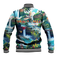 Wailua Falls Hawaii Baseball Jacket Kauai Natural Beauty DT02 - Polynesian Pride