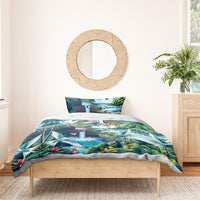Wailua Falls Hawaii Bedding Set Kauai Natural Beauty DT02 - Polynesian Pride