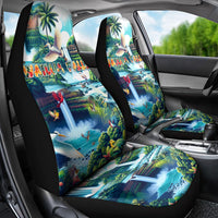 Wailua Falls Hawaii Car Seat Cover Kauai Natural Beauty DT02 - Polynesian Pride