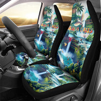 Wailua Falls Hawaii Car Seat Cover Kauai Natural Beauty DT02 - Polynesian Pride